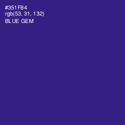 #351F84 - Blue Gem Color Image