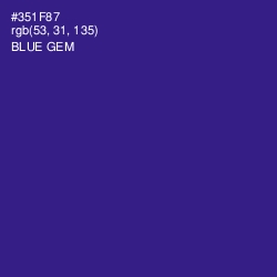 #351F87 - Blue Gem Color Image