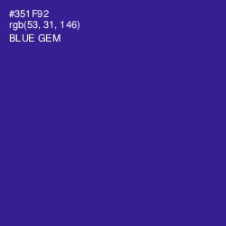 #351F92 - Blue Gem Color Image