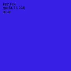 #351FE4 - Blue Color Image