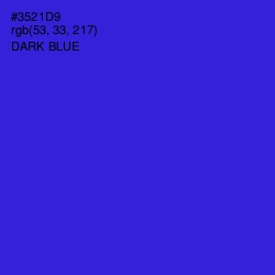 #3521D9 - Dark Blue Color Image