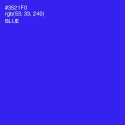 #3521F0 - Blue Color Image