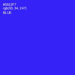 #3522F7 - Blue Color Image
