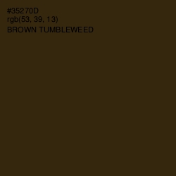 #35270D - Brown Tumbleweed Color Image