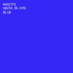 #3527F5 - Blue Color Image