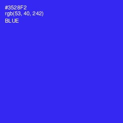 #3528F2 - Blue Color Image