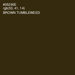 #35290E - Brown Tumbleweed Color Image