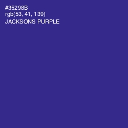 #35298B - Jacksons Purple Color Image