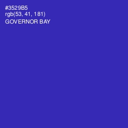 #3529B5 - Governor Bay Color Image