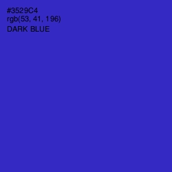 #3529C4 - Dark Blue Color Image