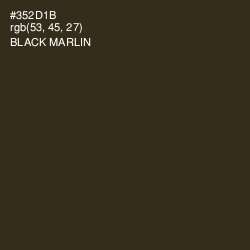 #352D1B - Black Marlin Color Image