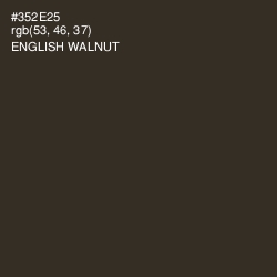 #352E25 - English Walnut Color Image