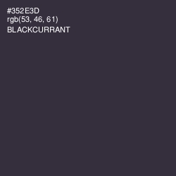 #352E3D - Blackcurrant Color Image