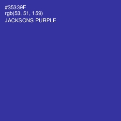 #35339F - Jacksons Purple Color Image