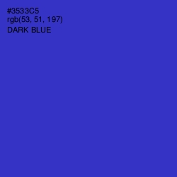 #3533C5 - Dark Blue Color Image