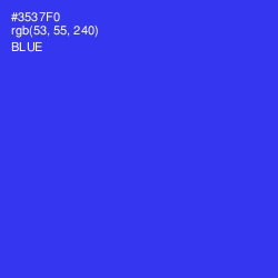 #3537F0 - Blue Color Image