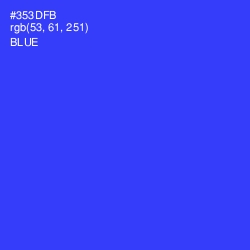 #353DFB - Blue Color Image