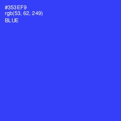 #353EF9 - Blue Color Image