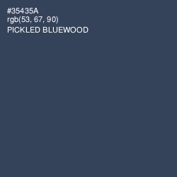 #35435A - Pickled Bluewood Color Image