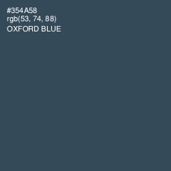 #354A58 - Oxford Blue Color Image