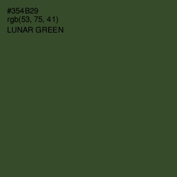 #354B29 - Lunar Green Color Image