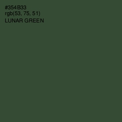 #354B33 - Lunar Green Color Image