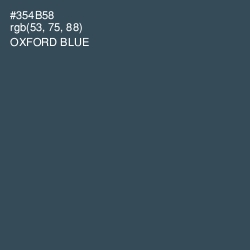 #354B58 - Oxford Blue Color Image