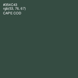 #354C43 - Cape Cod Color Image