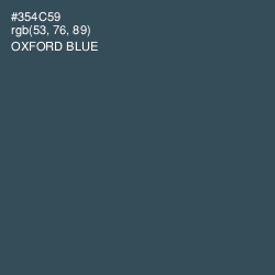 #354C59 - Oxford Blue Color Image