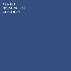 #354F81 - Chambray Color Image