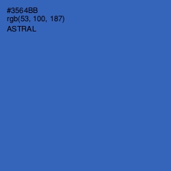 #3564BB - Astral Color Image