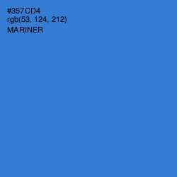 #357CD4 - Mariner Color Image