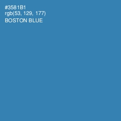 #3581B1 - Boston Blue Color Image