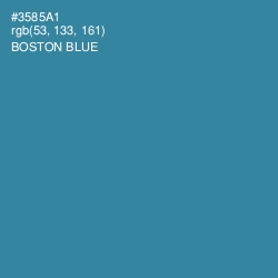#3585A1 - Boston Blue Color Image