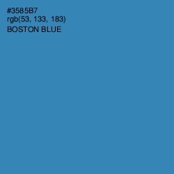 #3585B7 - Boston Blue Color Image