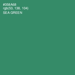 #358A68 - Sea Green Color Image