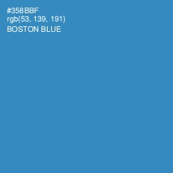 #358BBF - Boston Blue Color Image