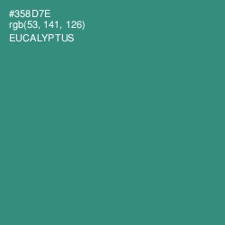 #358D7E - Eucalyptus Color Image