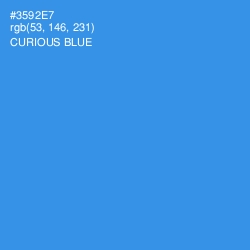 #3592E7 - Curious Blue Color Image