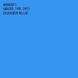 #3595F1 - Dodger Blue Color Image