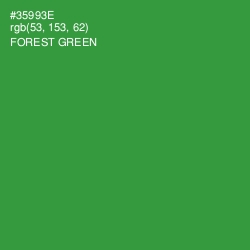 #35993E - Forest Green Color Image