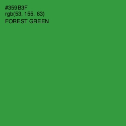 #359B3F - Forest Green Color Image