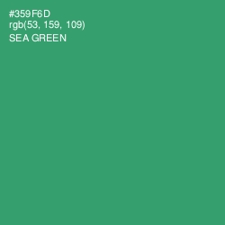 #359F6D - Sea Green Color Image