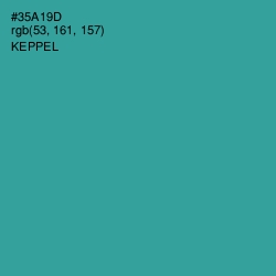 #35A19D - Keppel Color Image