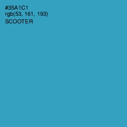 #35A1C1 - Scooter Color Image