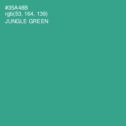 #35A48B - Jungle Green Color Image