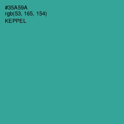 #35A59A - Keppel Color Image