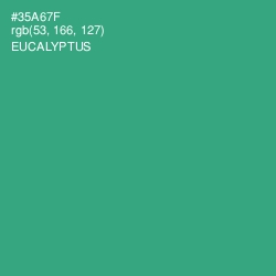 #35A67F - Eucalyptus Color Image