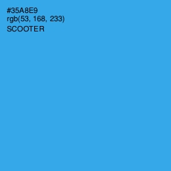 #35A8E9 - Scooter Color Image