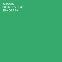 #35AA6C - Sea Green Color Image